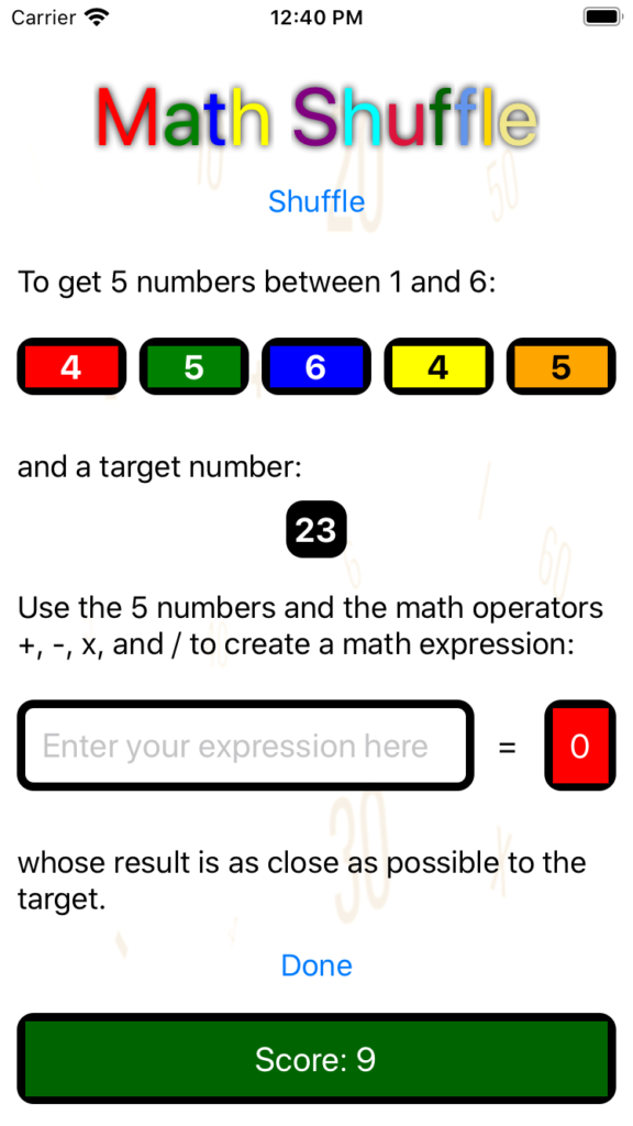 Math Shuffle – Sharpen Your Math Skills Today!